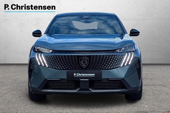 Blå Peugeot e-3008 fra 2025