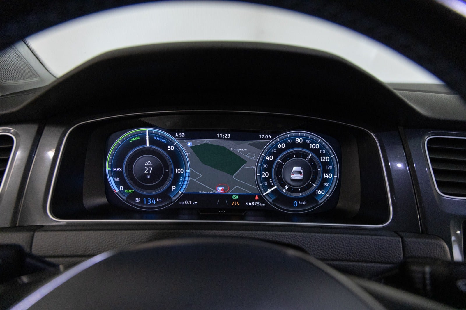 Sort VW e-Golf VII fra 2020