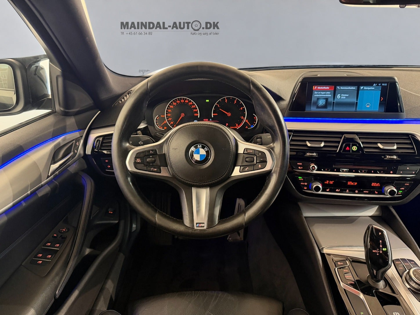 Sort BMW 520d fra 2017