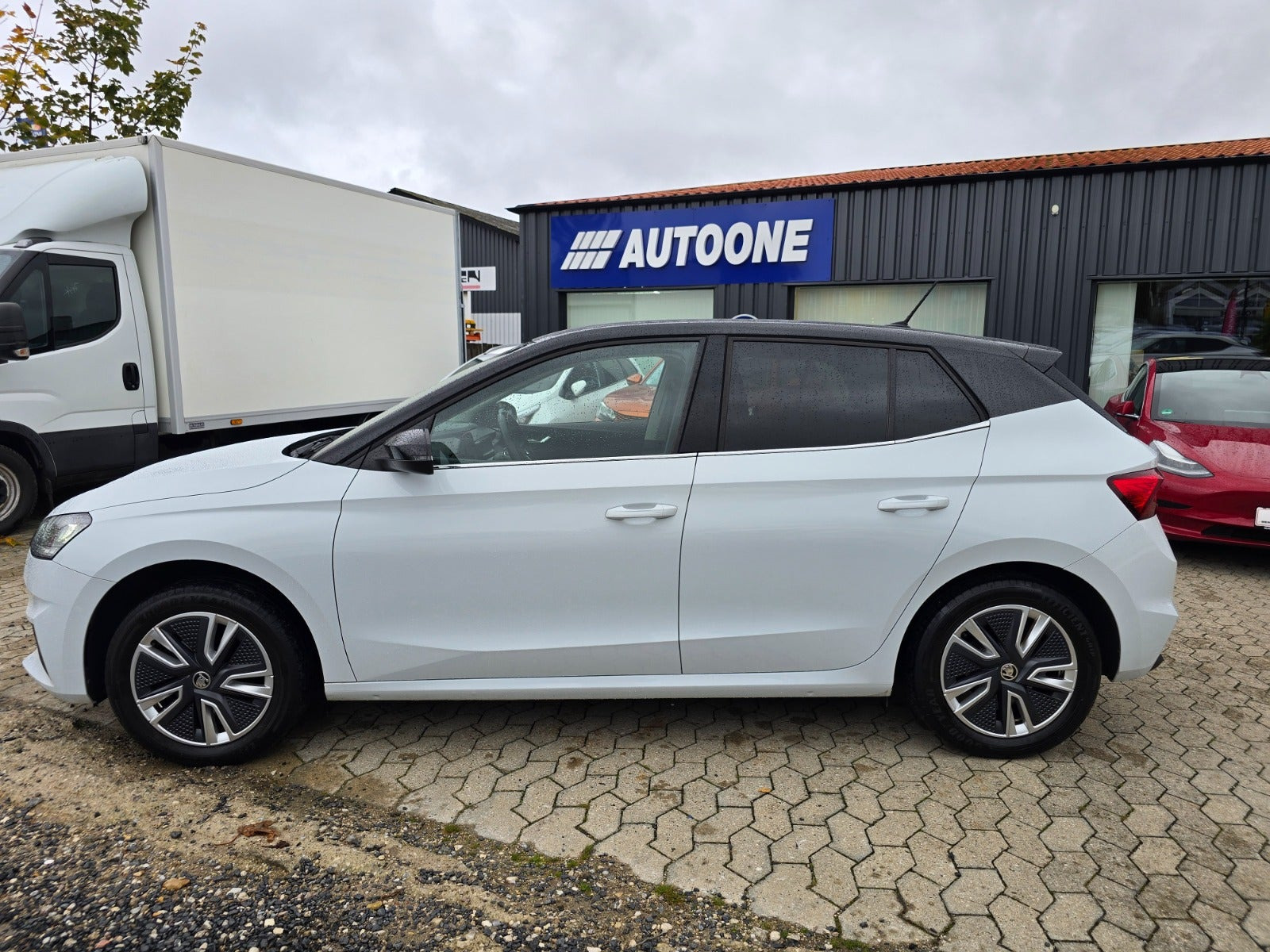 Hvid Skoda Fabia fra 2023