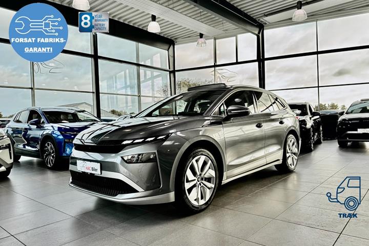 Grå Skoda Enyaq fra 2026