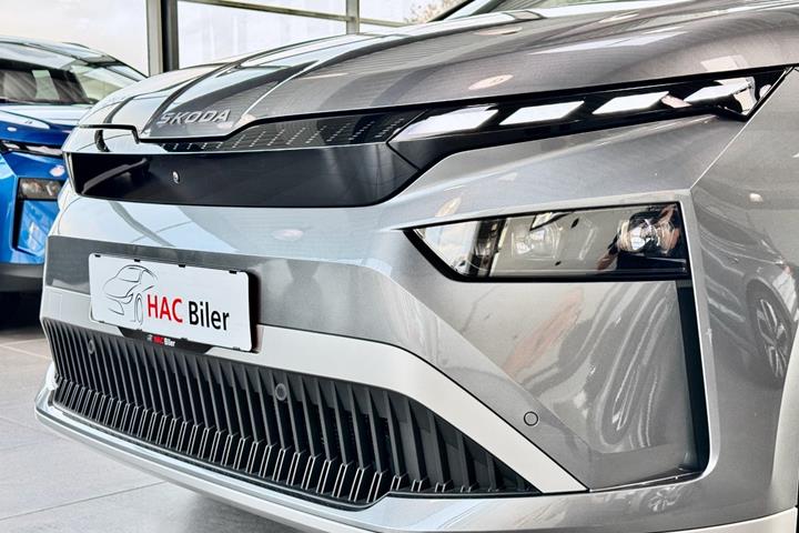 Grå Skoda Enyaq fra 2026
