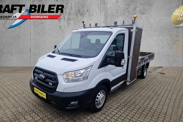 Hvid Ford Transit 350 L3 Chassis fra 2022