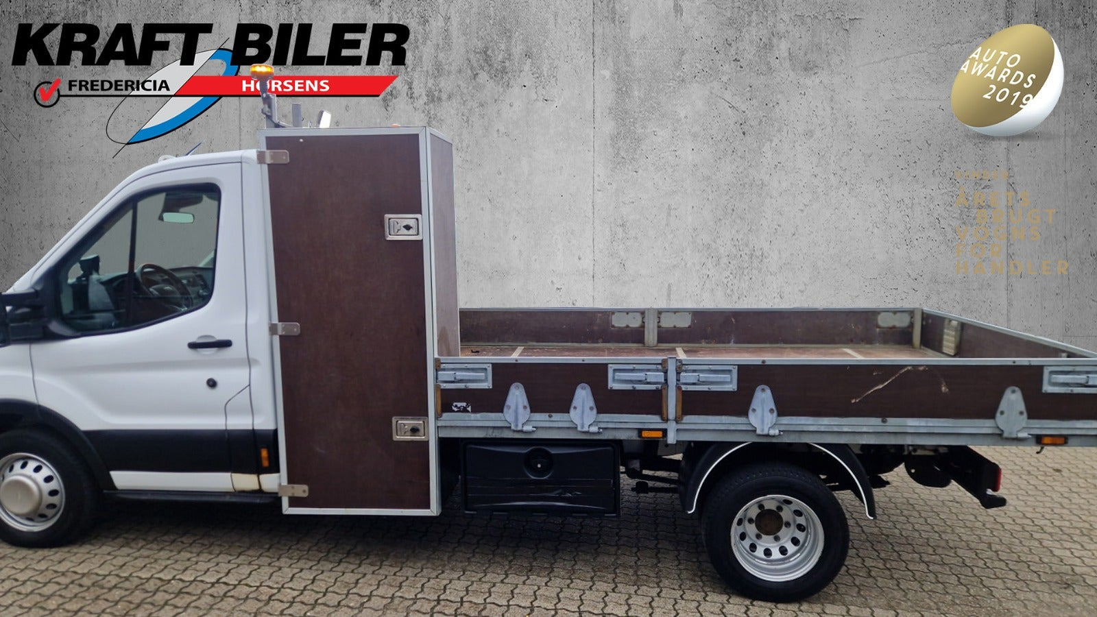 Hvid Ford Transit 350 L3 Chassis fra 2022