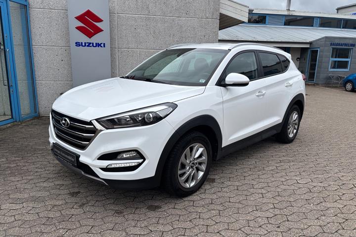 Hvid Hyundai Tucson fra 2016