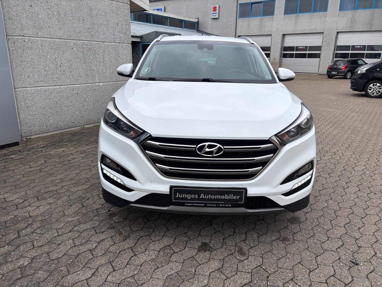 Hvid Hyundai Tucson fra 2016