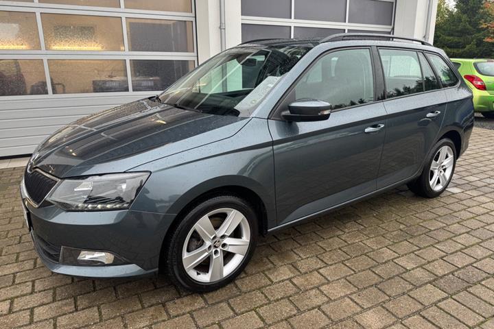 Grå Skoda Fabia fra 2017