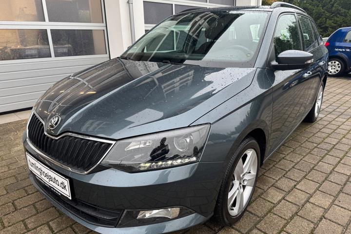 Grå Skoda Fabia fra 2017
