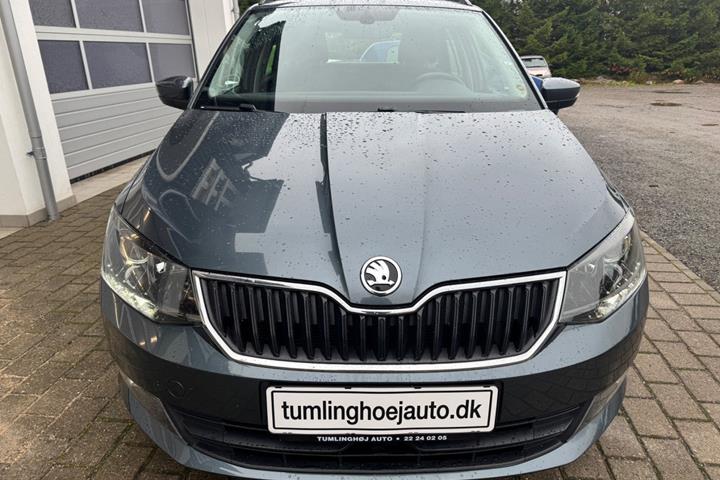 Grå Skoda Fabia fra 2017