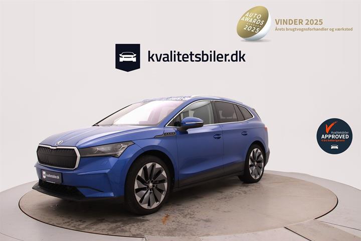 Blå Skoda Enyaq fra 2021