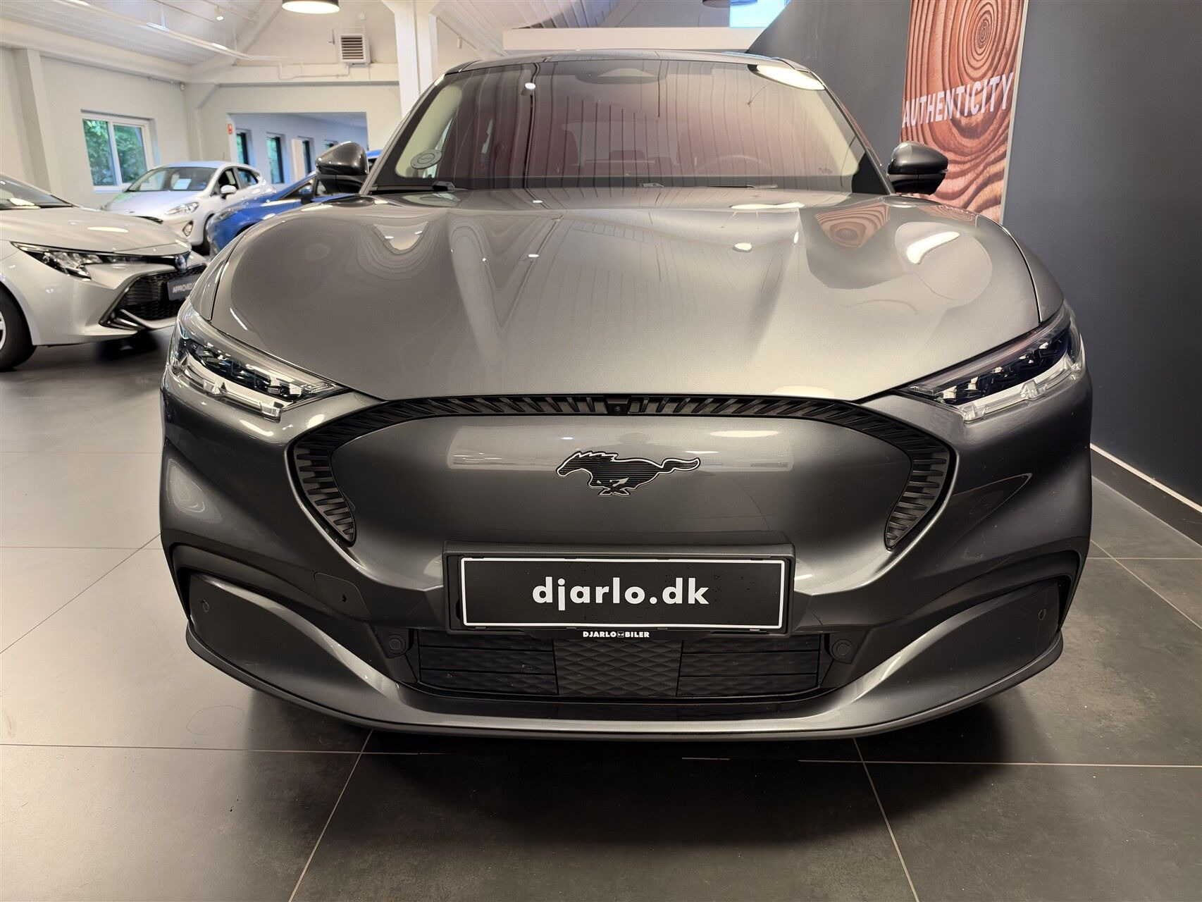 Grå Ford Mustang Mach-E fra 2020