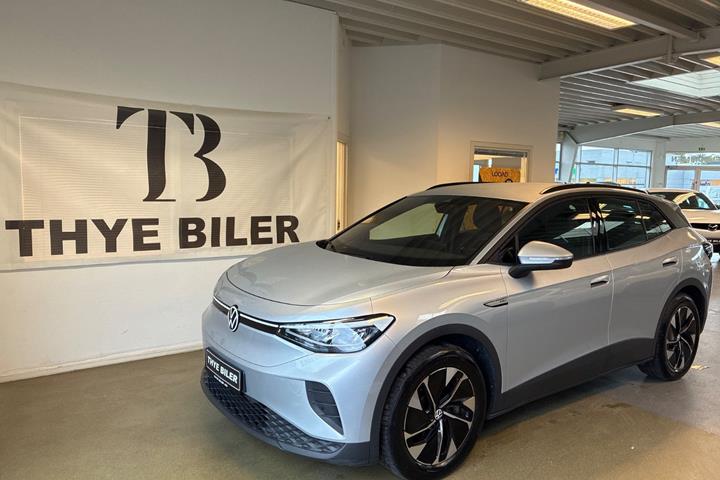 Sølv VW ID.4 fra 2023 set udefra
