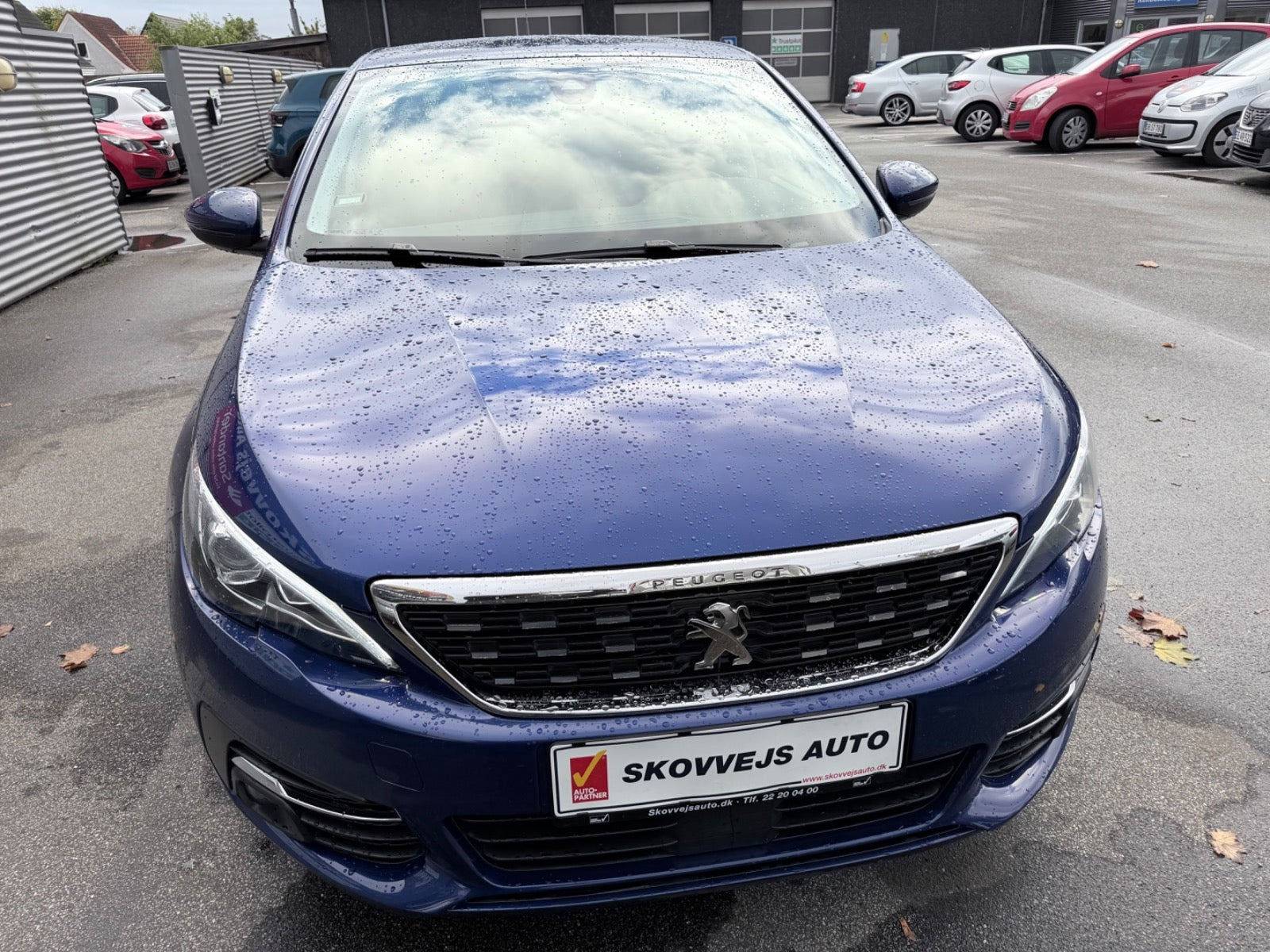 Blå Peugeot 308 fra 2019