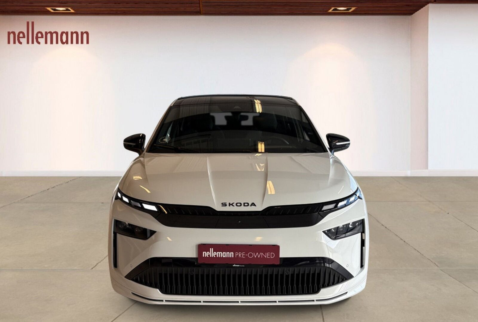 Hvid Skoda Enyaq fra 2026