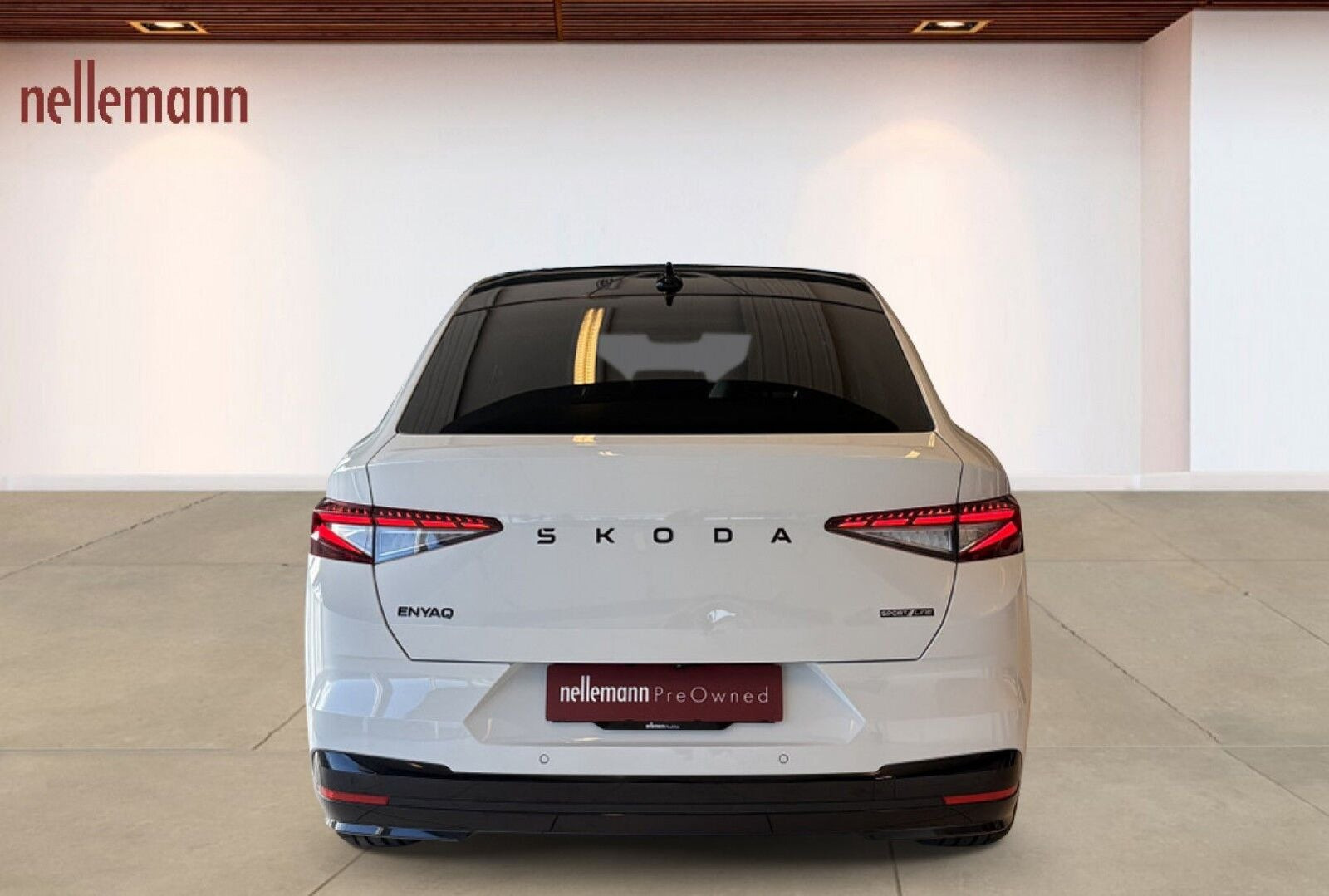 Hvid Skoda Enyaq fra 2026