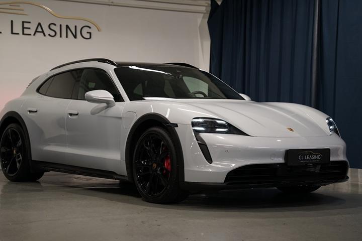 Grå Porsche Taycan 4S fra 2022