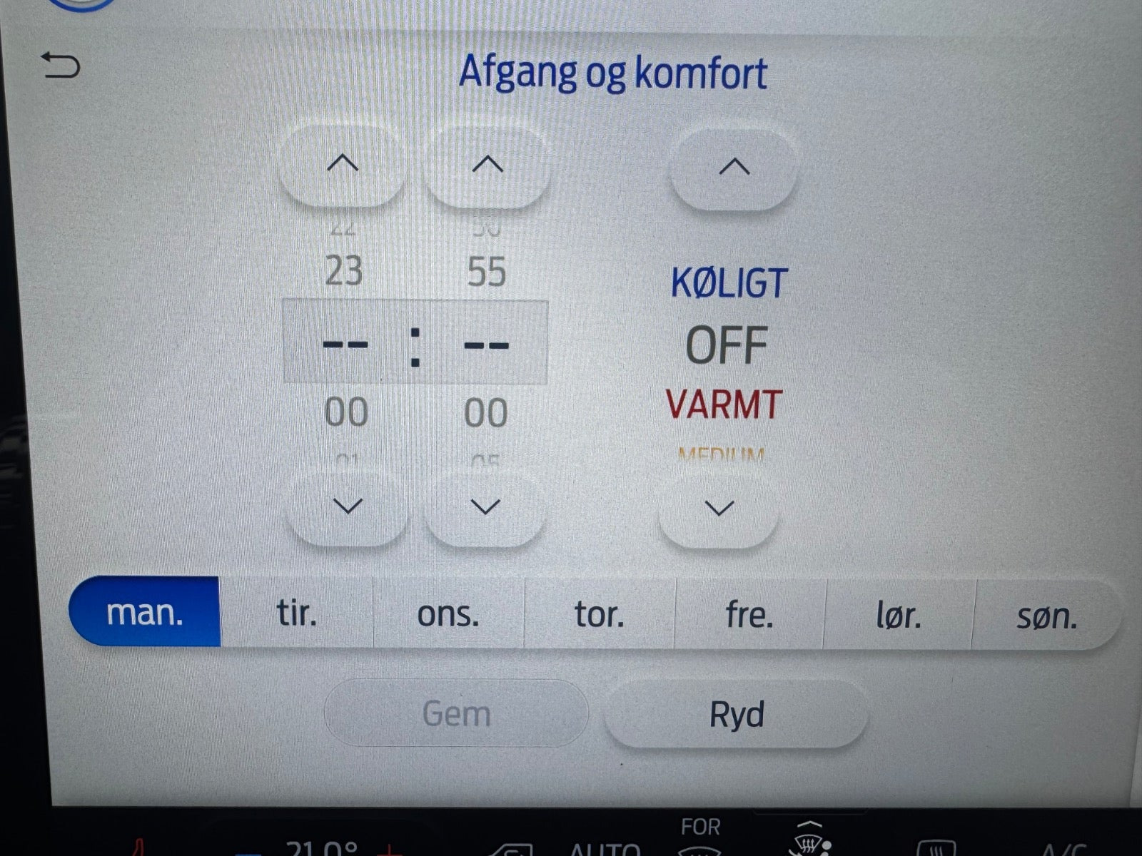 Sort Ford E-Transit 350 L2 Van fra 2023
