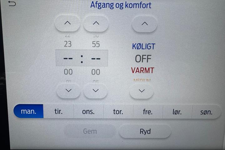 Sort Ford E-Transit 350 L2 Van fra 2023