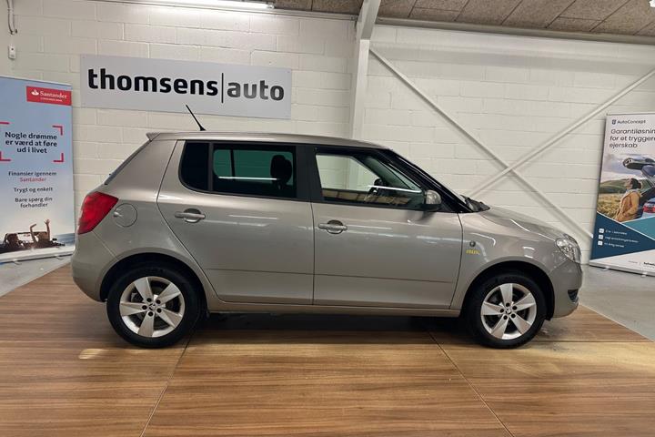 Beige Skoda Fabia fra 2014