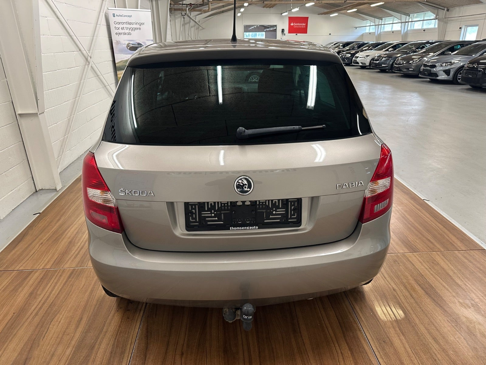 Beige Skoda Fabia fra 2014