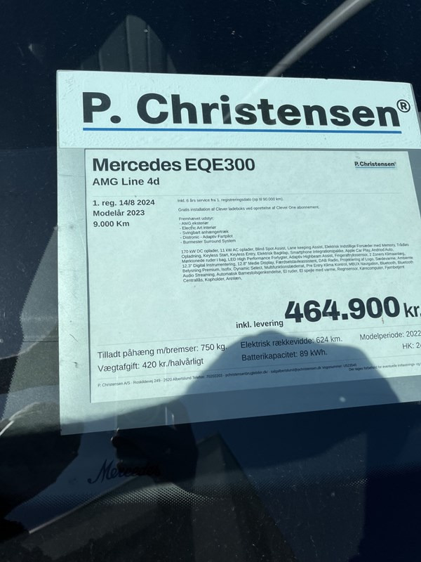 undefined Mercedes EQE300 fra 2024