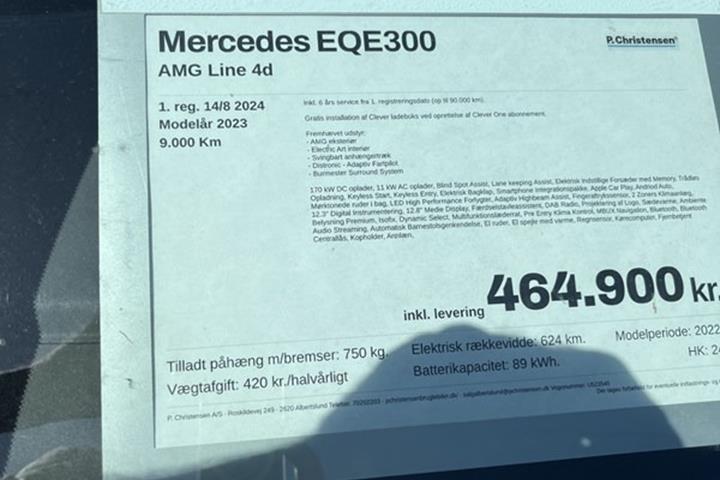 undefined Mercedes EQE300 fra 2024