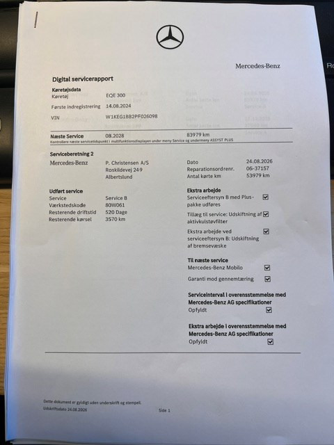 undefined Mercedes EQE300 fra 2024