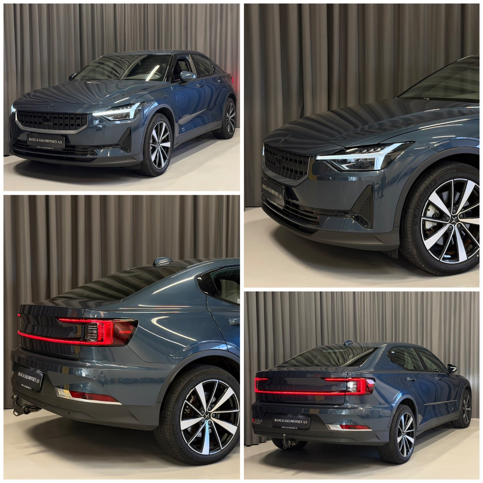 Blå Polestar 2 fra 2022
