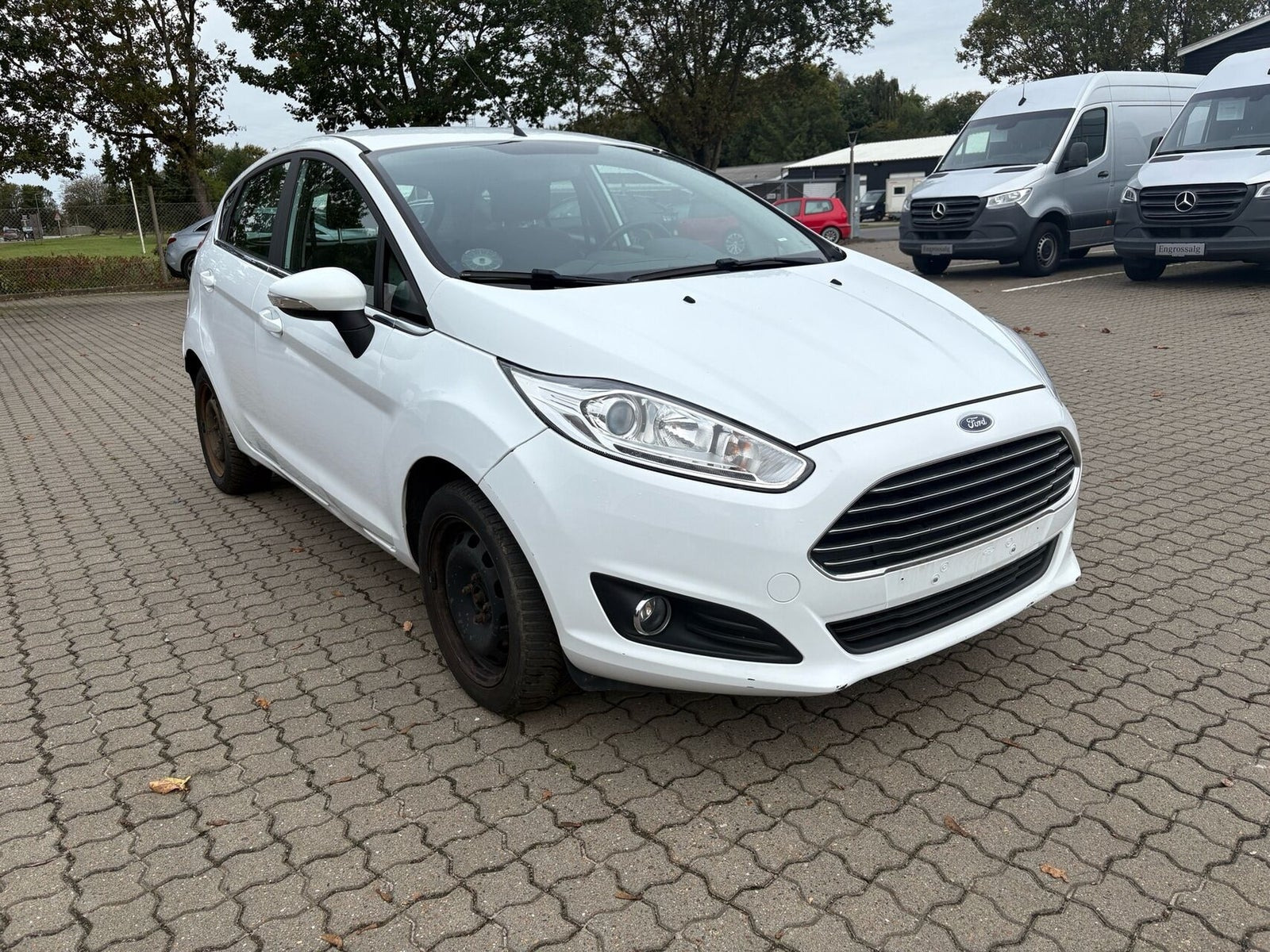 Hvid Ford Fiesta fra 2017