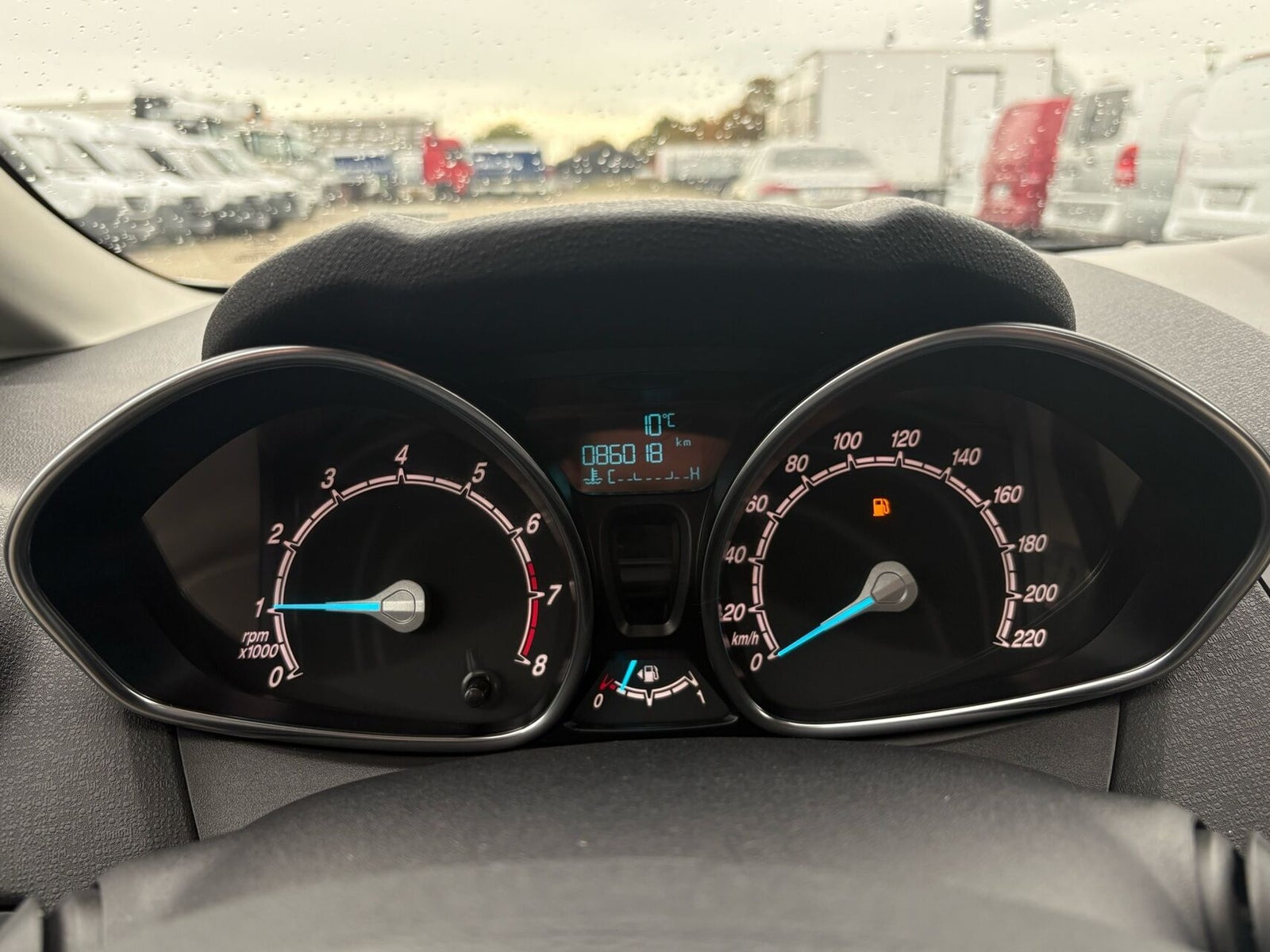 Hvid Ford Fiesta fra 2017