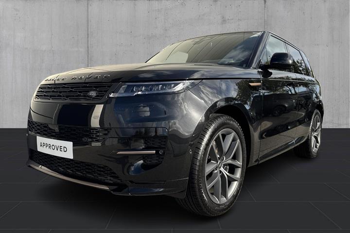 Sort Land Rover Range Rover sport fra 2025 set udefra