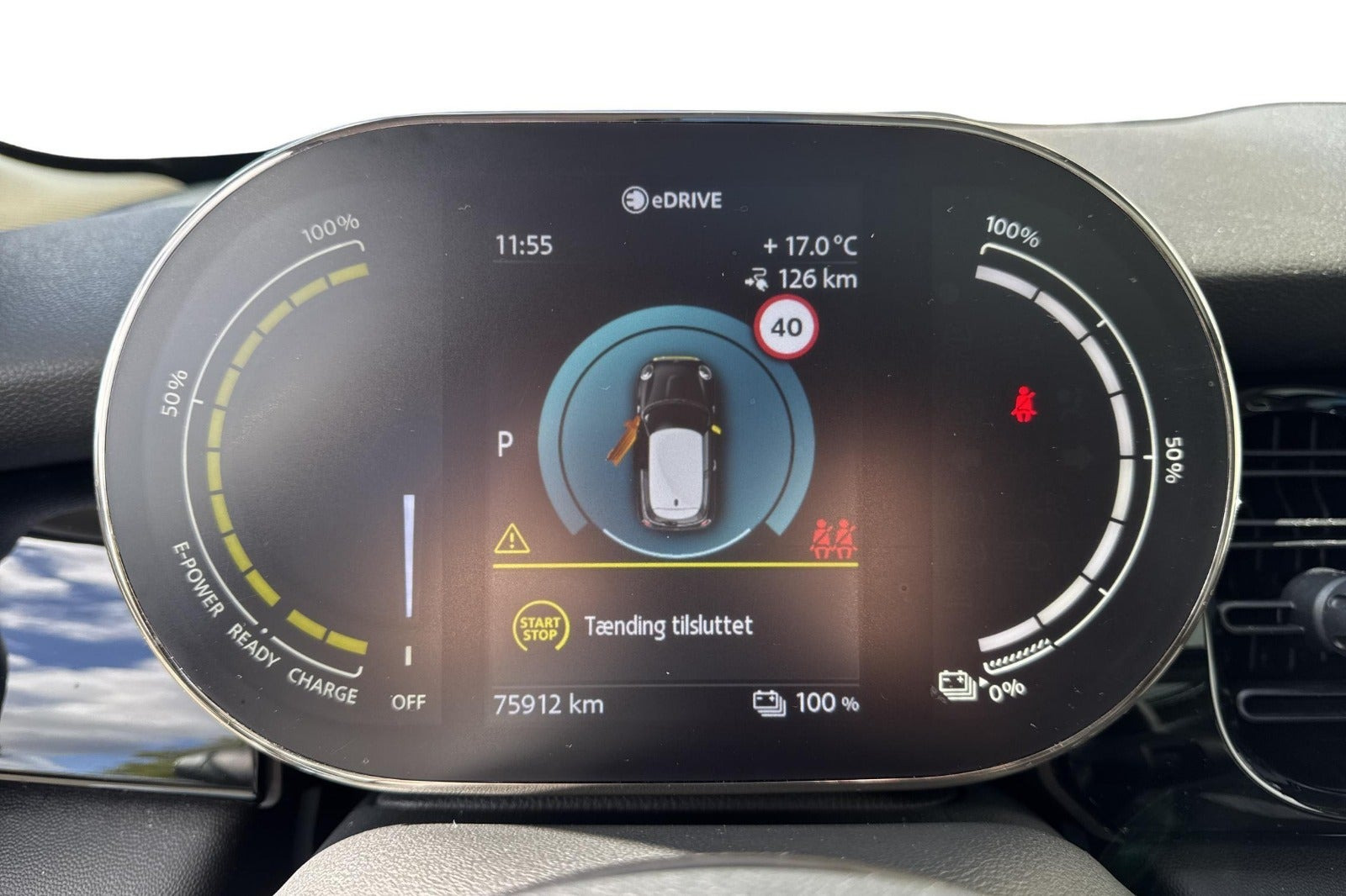 Sort Mini Cooper SE fra 2023
