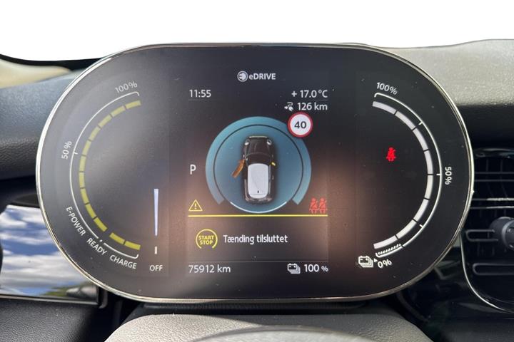 Sort Mini Cooper SE fra 2023