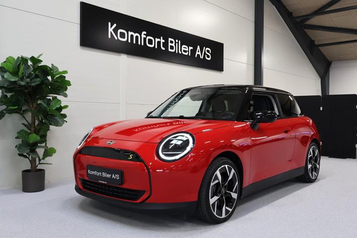 Rød Mini Cooper SE fra 2025