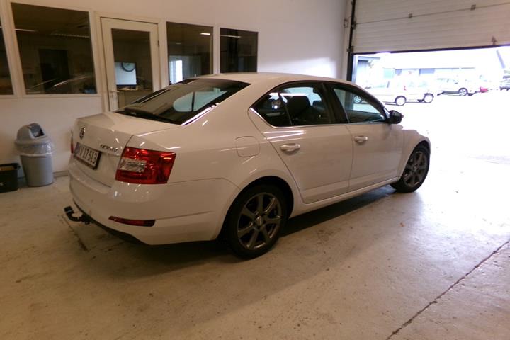 Hvid Skoda Octavia fra 2015