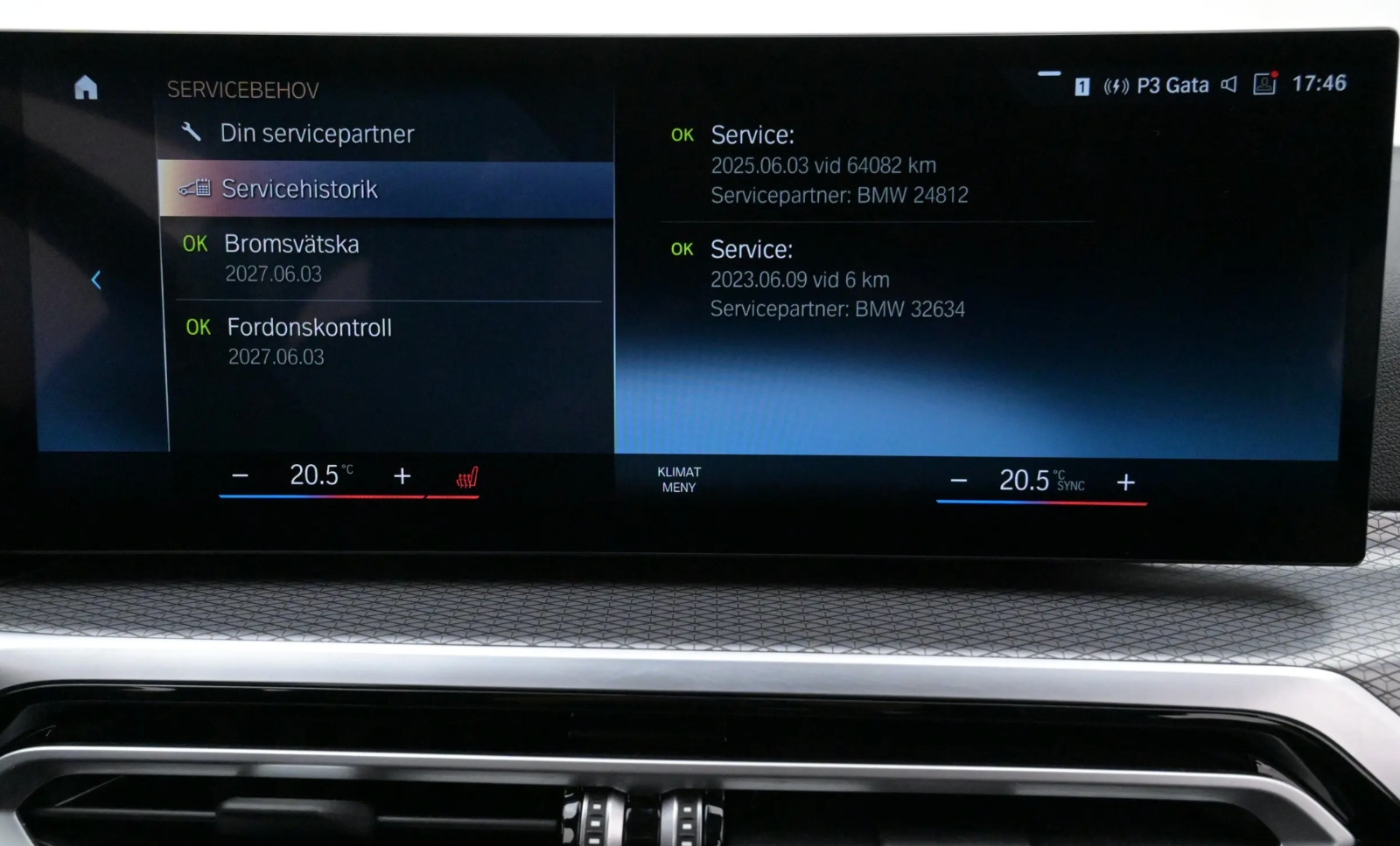 Grå BMW i4 fra 2023
