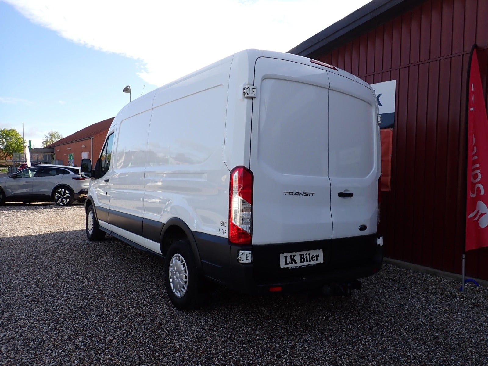 Hvid Ford Transit 310 L2 Van fra 2015 set udefra