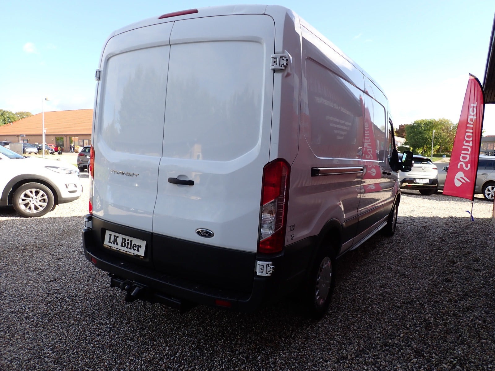 Hvid Ford Transit 310 L2 Van fra 2015 set udefra