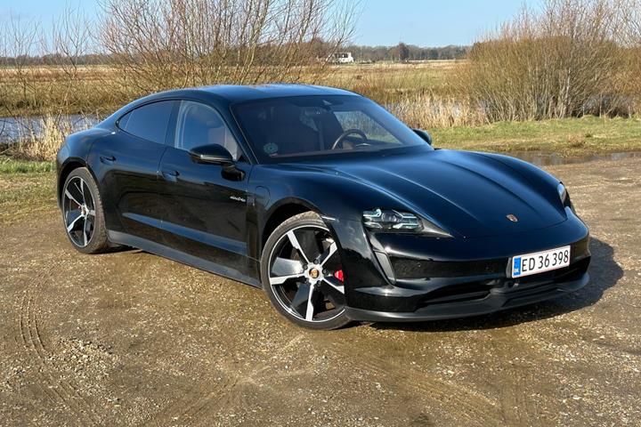 Sort Porsche Taycan 4S fra 2021