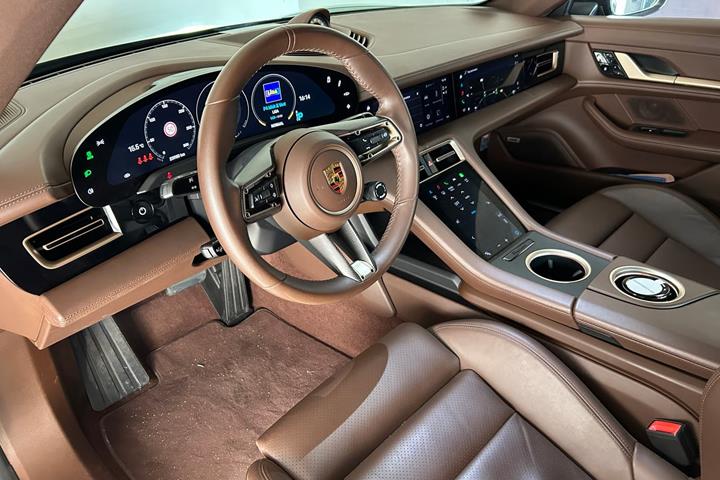Sort Porsche Taycan 4S fra 2021