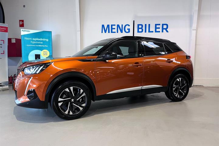 Orange Peugeot e-2008 fra 2022