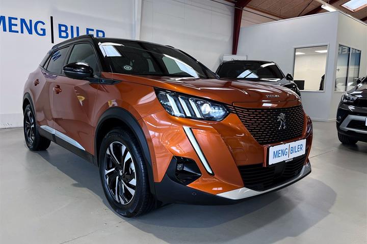 Orange Peugeot e-2008 fra 2022