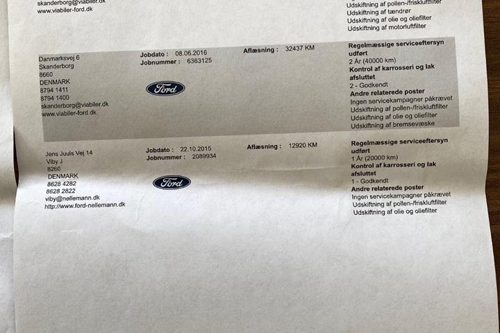 Hvid Ford Kuga fra 2013