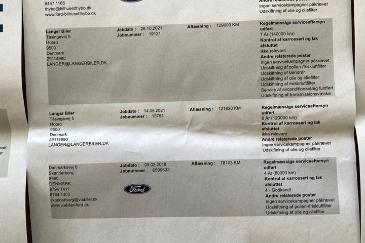 Hvid Ford Kuga fra 2013