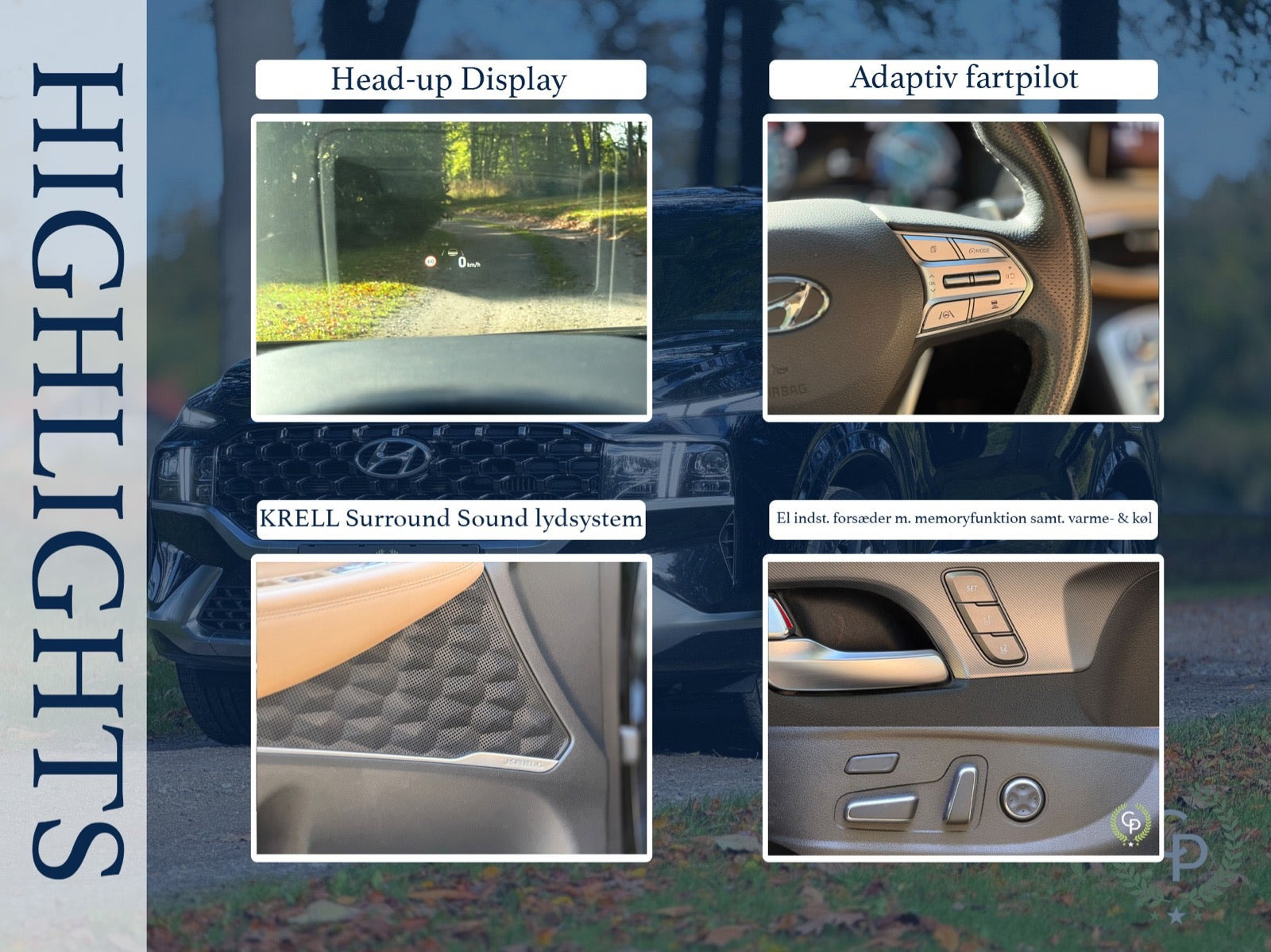 Sort Hyundai Santa Fe fra 2021