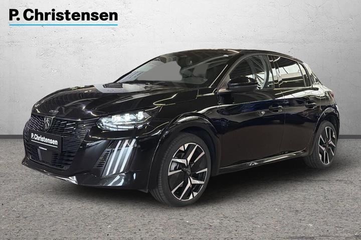 Sort Peugeot e-208 fra 2025