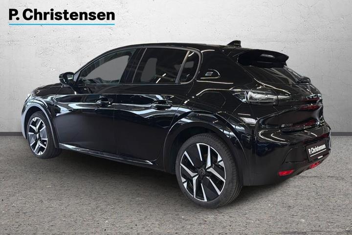 Sort Peugeot e-208 fra 2025
