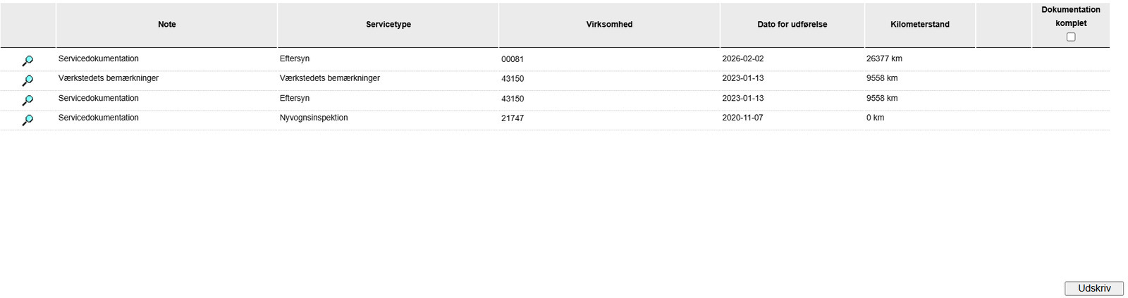 Hvid VW E-UP! fra 2021