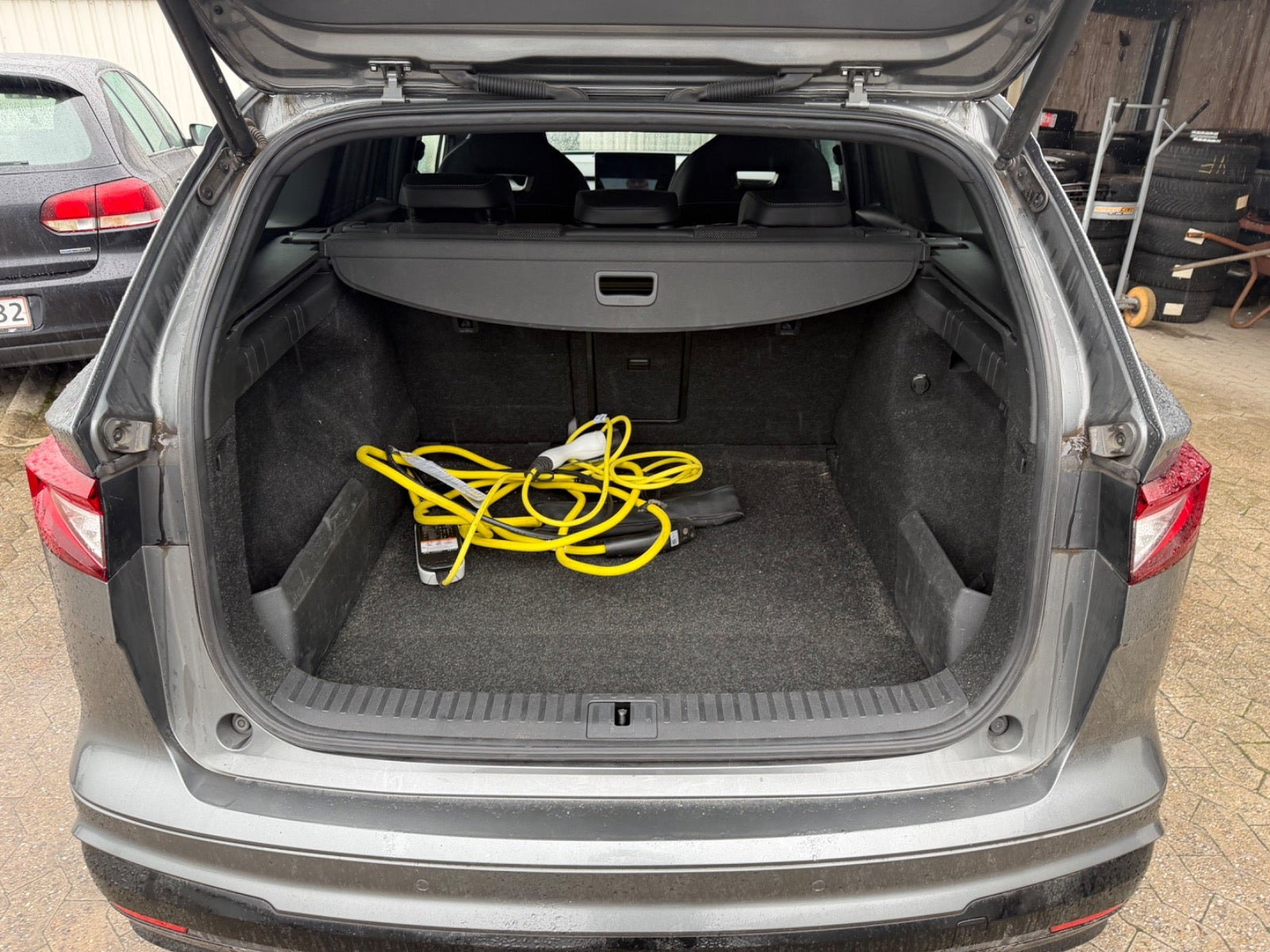Grøn Skoda Enyaq fra 2023