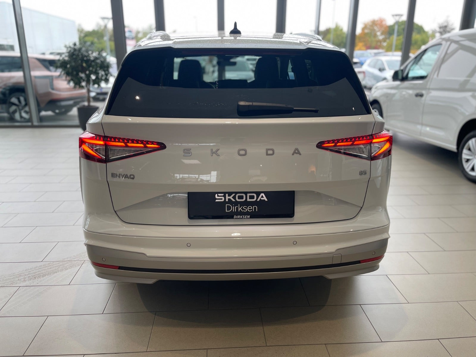 Rød Skoda Enyaq fra 2026